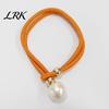 Faux Pearl Curtain Tieback 1Pc Tieback, Woven Rope Adjustable Holder, Stylish Windproof Ties Bead End Draperies Holder for Living Room Bedroom