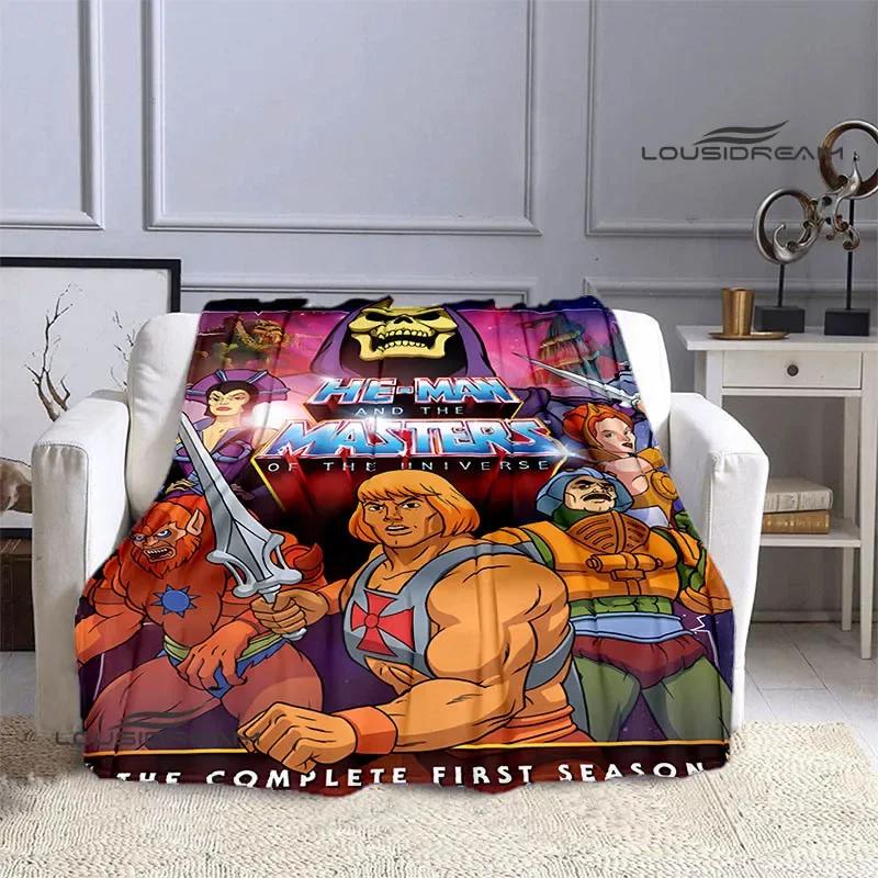Anime Universe Master HE-MAN Printed Blanket Children Warm Beautiful Blanket Home Travel Essential Blanket Birthday Gift