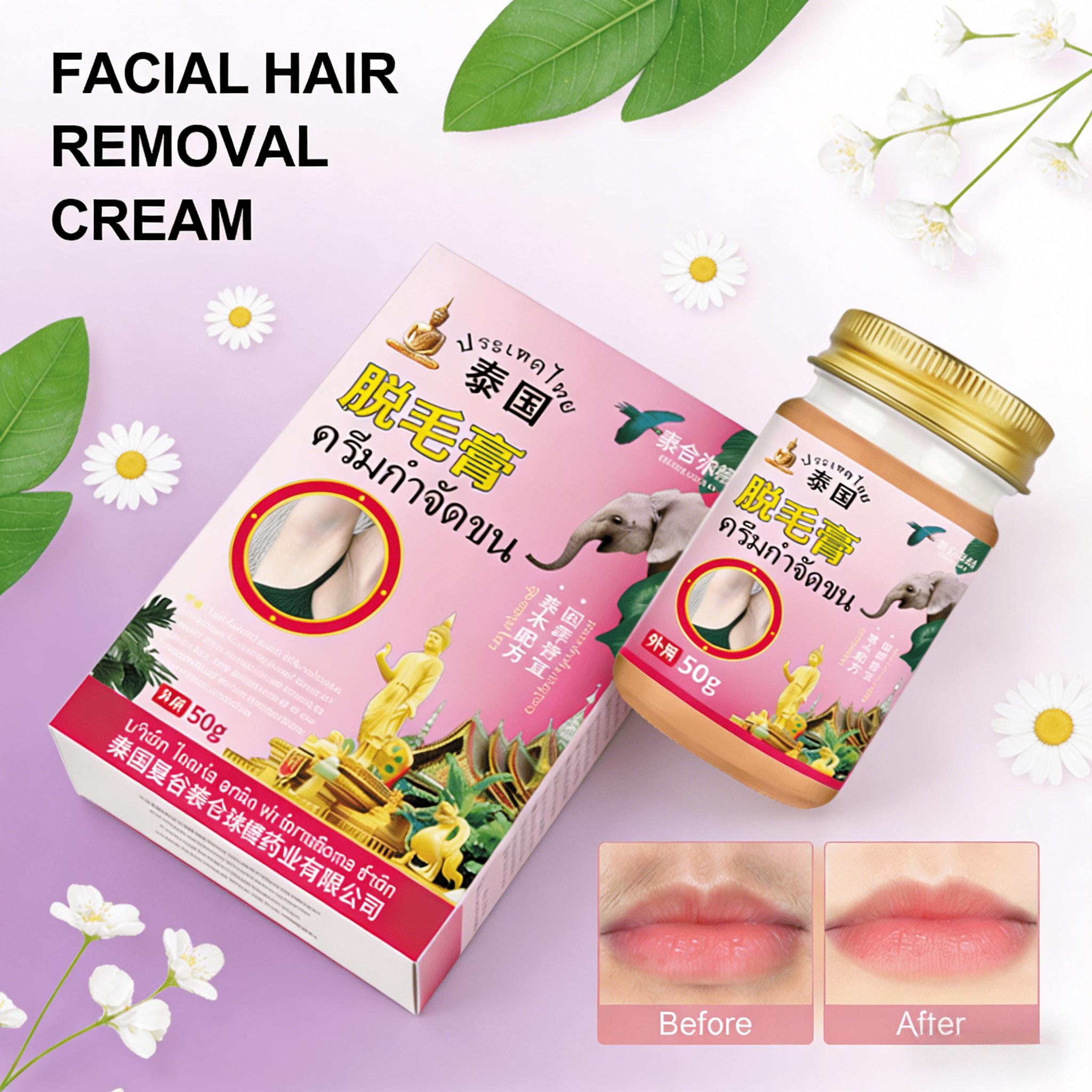 

Ultra-Gentle Hair Removal Cream for Delicate Skin – 50ml, Face & Body Safe One box