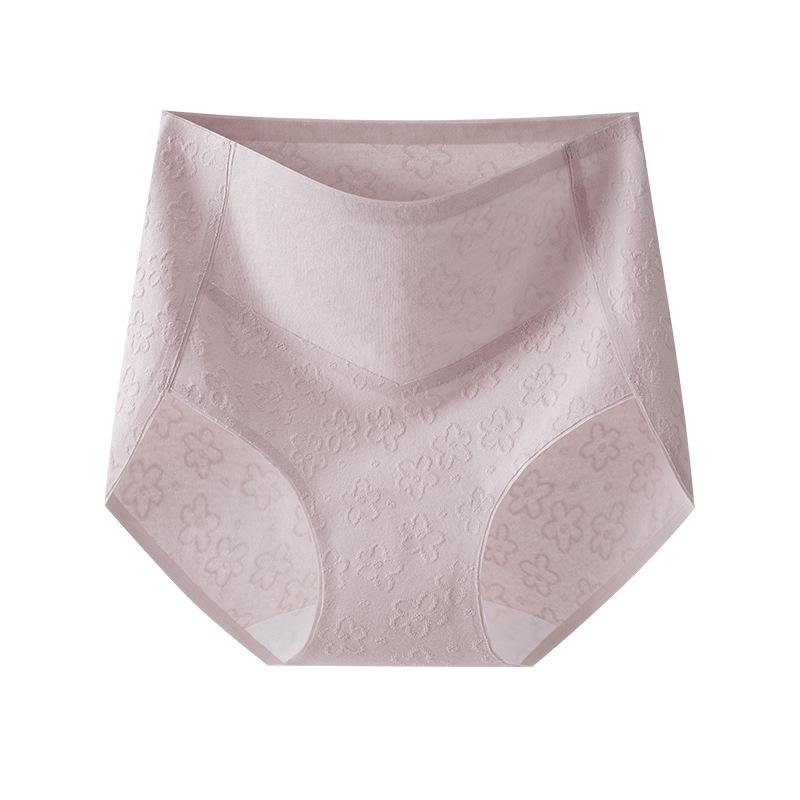 

Женское весенне-осеннее новое нижнее белье Flob из чистого хлопка, бесшовное, с высокой талией и удлиненной ластовицей XXL фиолетовый