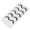 5 Pairs Beauty Cross Soft Thick Black Eye Lashes Extension Handmade False  Eyelashes
