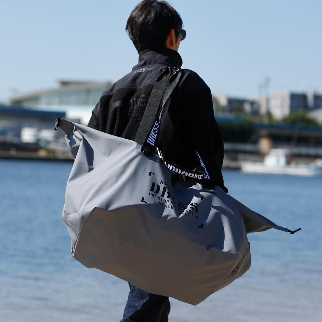 [DRESS] Waterproof Tote Bag XLGRY 120L Fishing Disaster Prevention Disaster Camping Waterproof Large Storage Water Repellent High Performance Waders