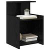 Nightstand 2 Pcs Black Oak Effect 40 X 35 X 60 Cm