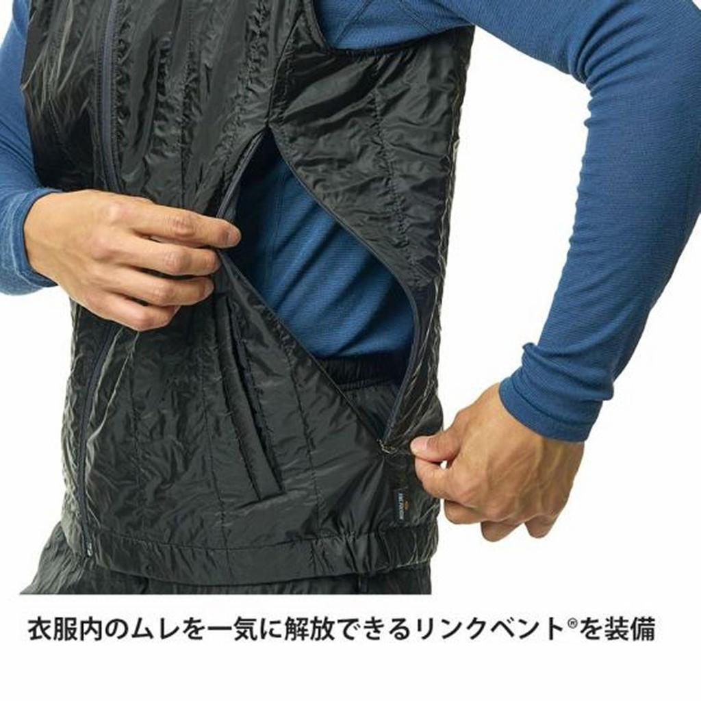 Finetrack Polygon UL Vest (Men's) / FIM0315 (JP, Alphabet, L, Black)