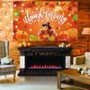 Thanksgiving Backdrop, Large Happy Thanksgiving Banner 72x44 Inch Turkey Maple Leaf Pumpkin Decorations Gifts for Indoor Home Photography Party