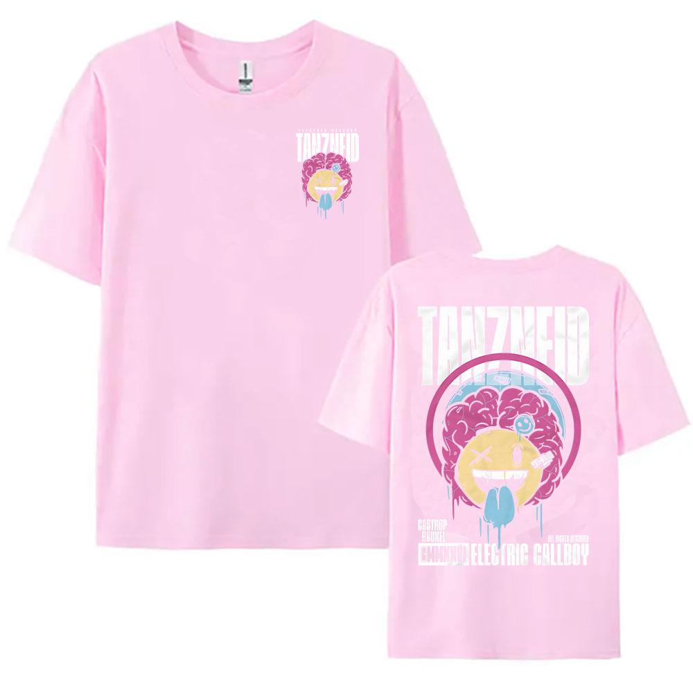 Smile Soul Brain Maglietta Band Rock ELECTRIC CALLBOY T-shirt Estiva Cotone Manica Corta T-shirt Donna Casual Unisex Streetwear Maglietta