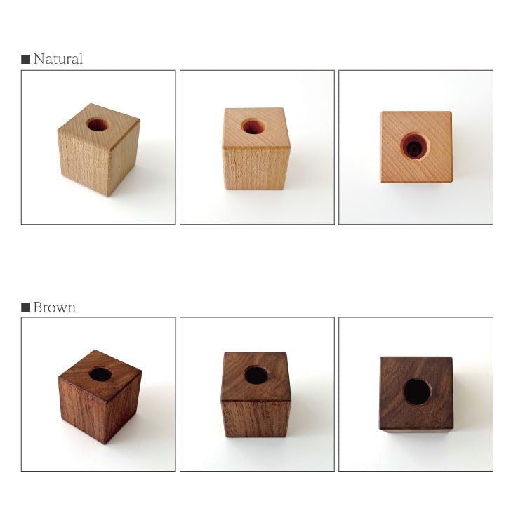 KATOMOKU Držák na Ploom TECH pero (Lze použít také jako stojan) km-29NA 45x45x45mm Dřevěné stavební kostky