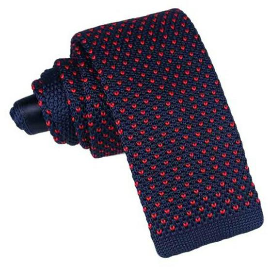 Unisex pruhovaný pletený pásek na kravatu v korejském stylu - Směs polyesteru, hedvábí a vlny, neformální design s plochým zakončením