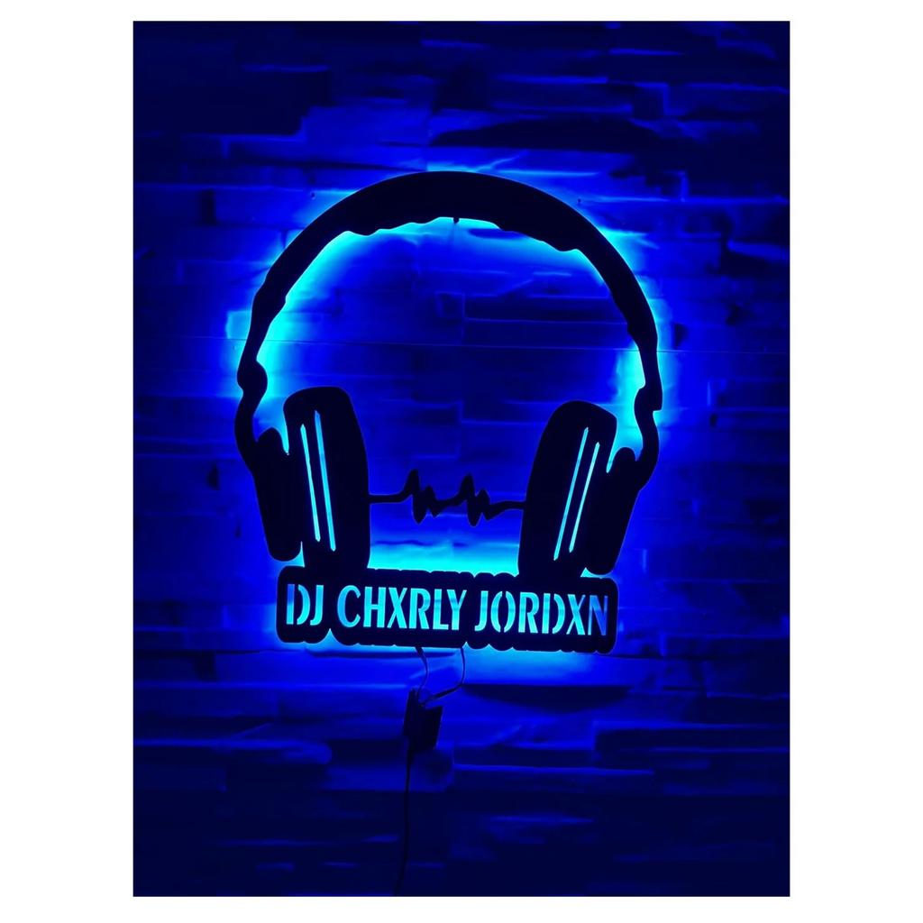 Metal Tin Signs Lighting DJ Wall Decoration Plaque Vintage Art Poster Iron Painting for Man Cave Home Cafe Game Room Club Bar