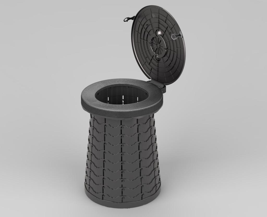 Portable Folding Emergency Toilet Commode for Car