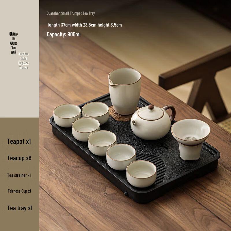 Songyunqing Ru Kiln Ceramic Kung Fu Tea Set