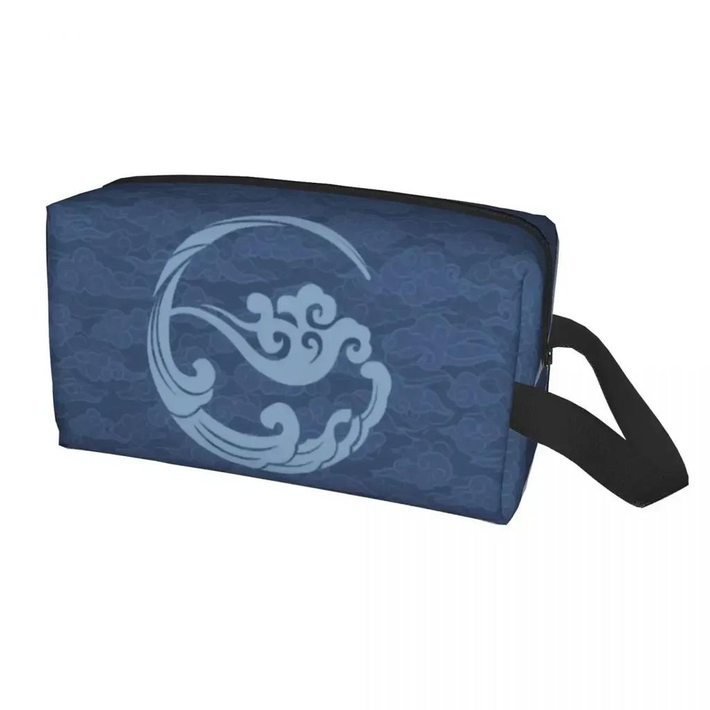 Logo Sekty Gusu Lan Kosmetyczka Kobiety Podróżny Organizer na Kosmetyki Moda The Untamed Wei Wuxian Przechowywanie Torby na Przybory Toaletowe