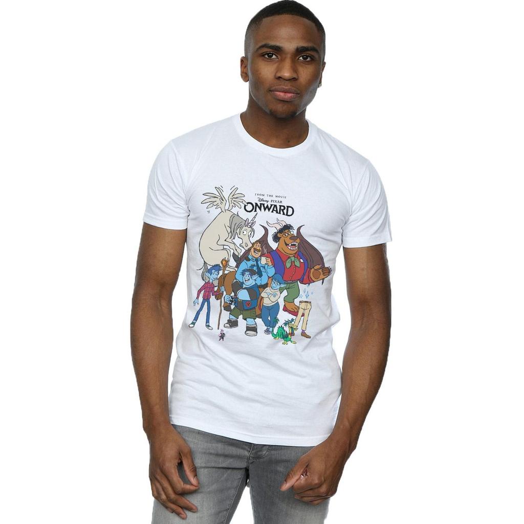 Disney Mens Onward Character Collage T-Shirt