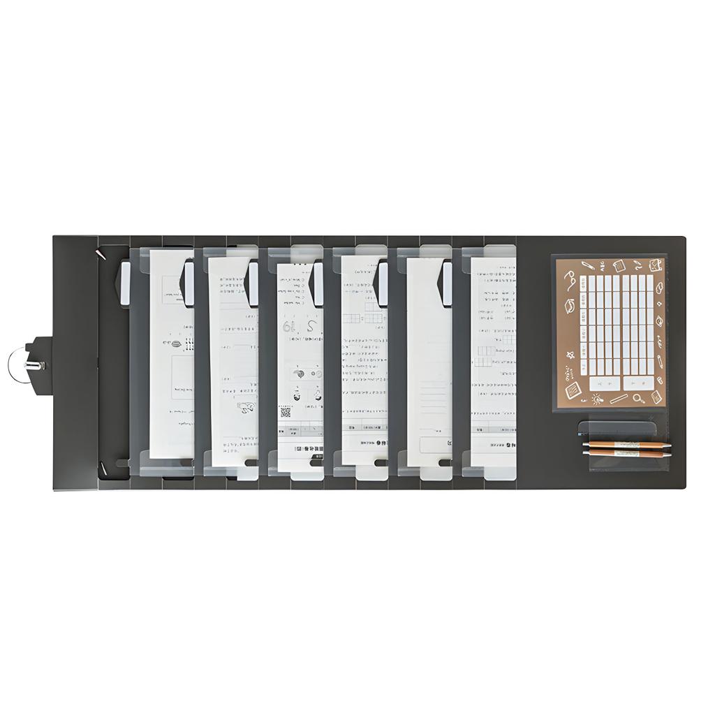 Multi Section Wall Mount File Case For Classroom Arrangement Homework Tasks Bills