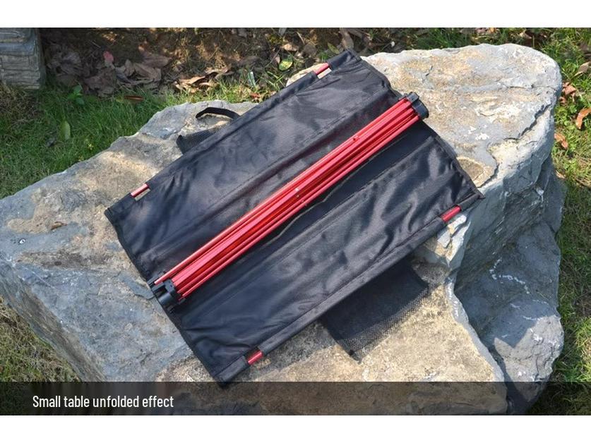 Compact Ultra-light Aluminum Folding Picnic Table for Outdoor Camping and Barbecue