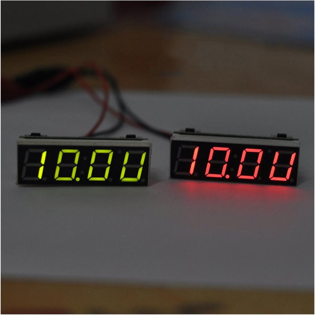 Buy SX 3 In 1 Digital LED Time Clock Temperature Voltage Module ...