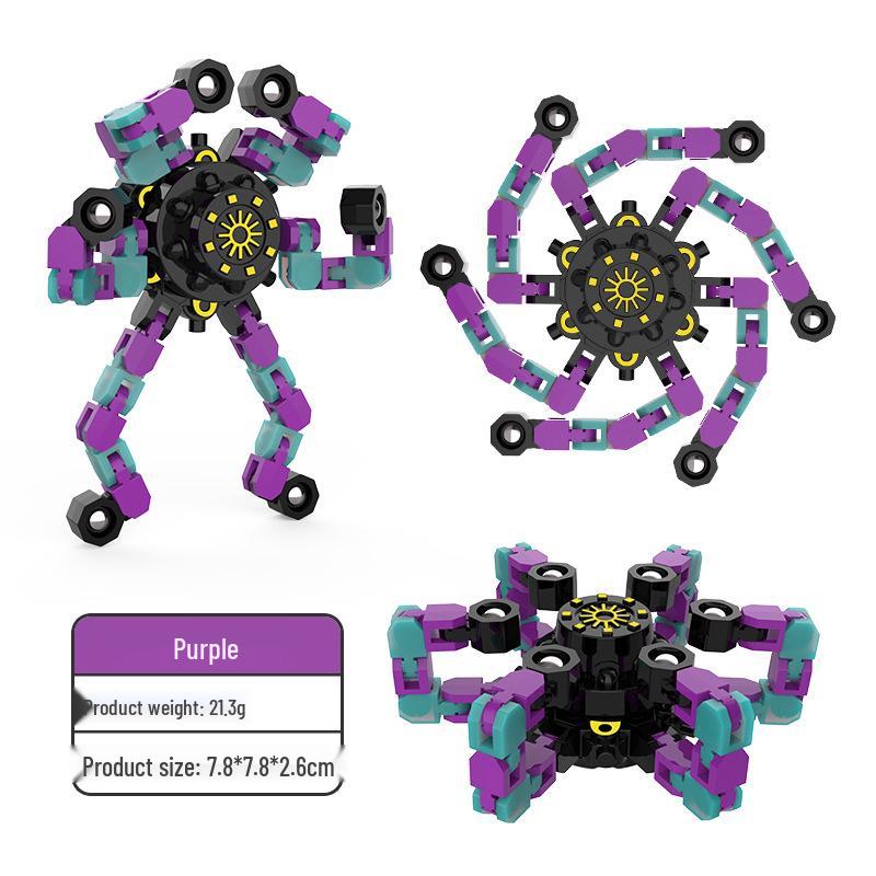 Luminous Decompression Finger Spinner - Mechanical Gyro Toy