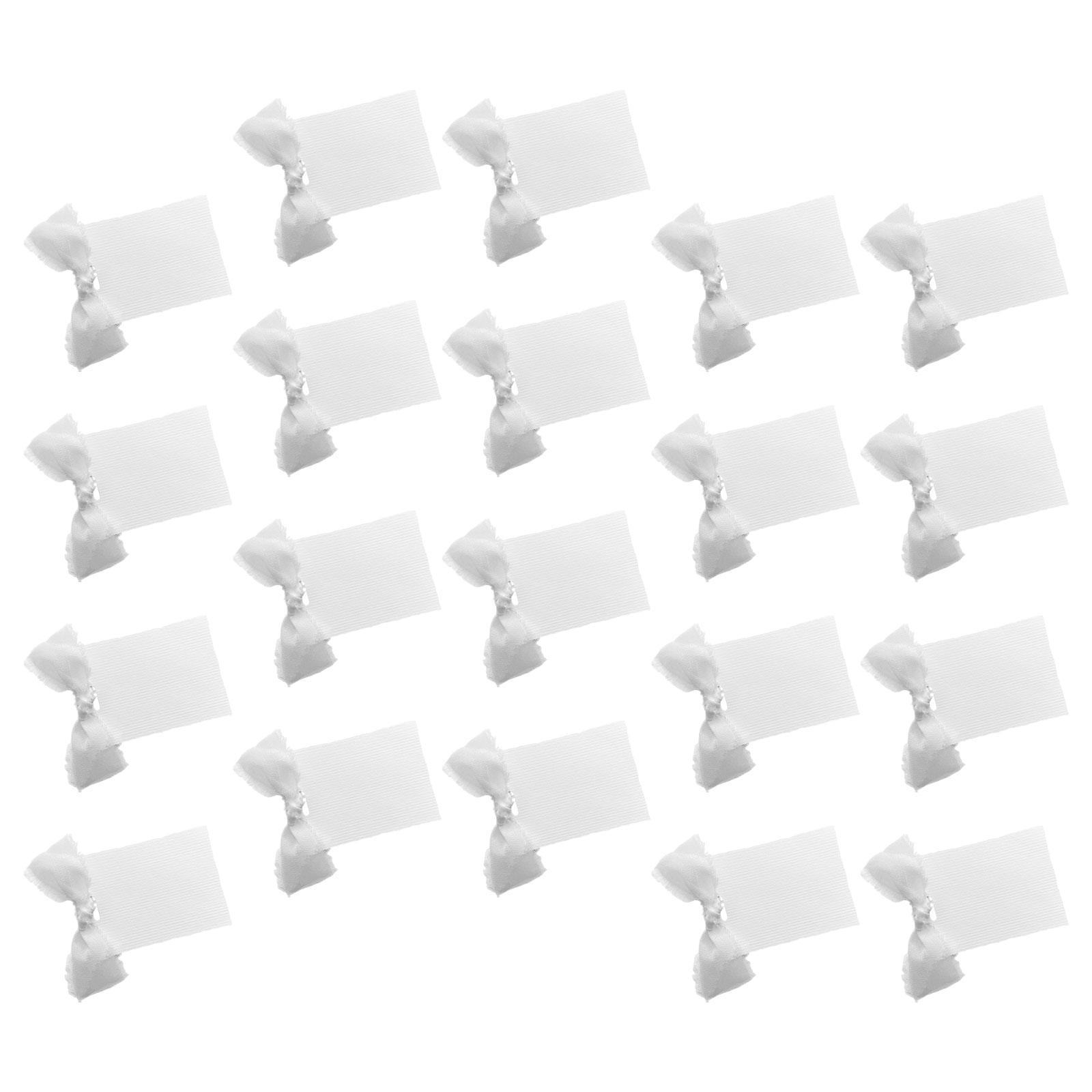 

White Blank Table Name Cards for Weddings Custom Paper Placecards with Ribbon for Bridal Shower Baby Shower Banquet Events