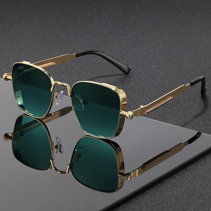 New Vintage Square Small Sunglasses Women Luxury Brand Metal Frame Sun Glasses Rectangle Driving Eyeglasses Fishing Eyewear Men