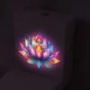 Selbstklebender Lotus Leuchtet-im-Dunkeln Toilettenaufkleber Badezimmer Toilettendeckel Dekoration Ambiente Dekorativer Aufkleber Wanddekor Abziehbild