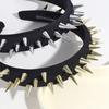 1PC Exaggerated, Designer, Rivet, Black, Hairband, Summer, Wide, Fashion, Punk, Personalized, Headband, Hairpin