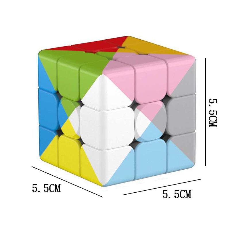Кубик скорости 3x3x3 Радужный двенадцатицветный Образовательные головоломки для детей Игры-головоломки Cubo Mágico Zauberwürfel