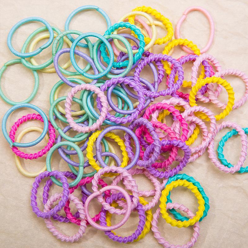 Children's Rubber Band Hair Band Thumb BandThreaded Hair Band Nylon Hair Band Seamless Hair Band