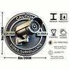Security Camera Metal Sign 2D Flat Retro Style Home Decor Wall Art Vintage