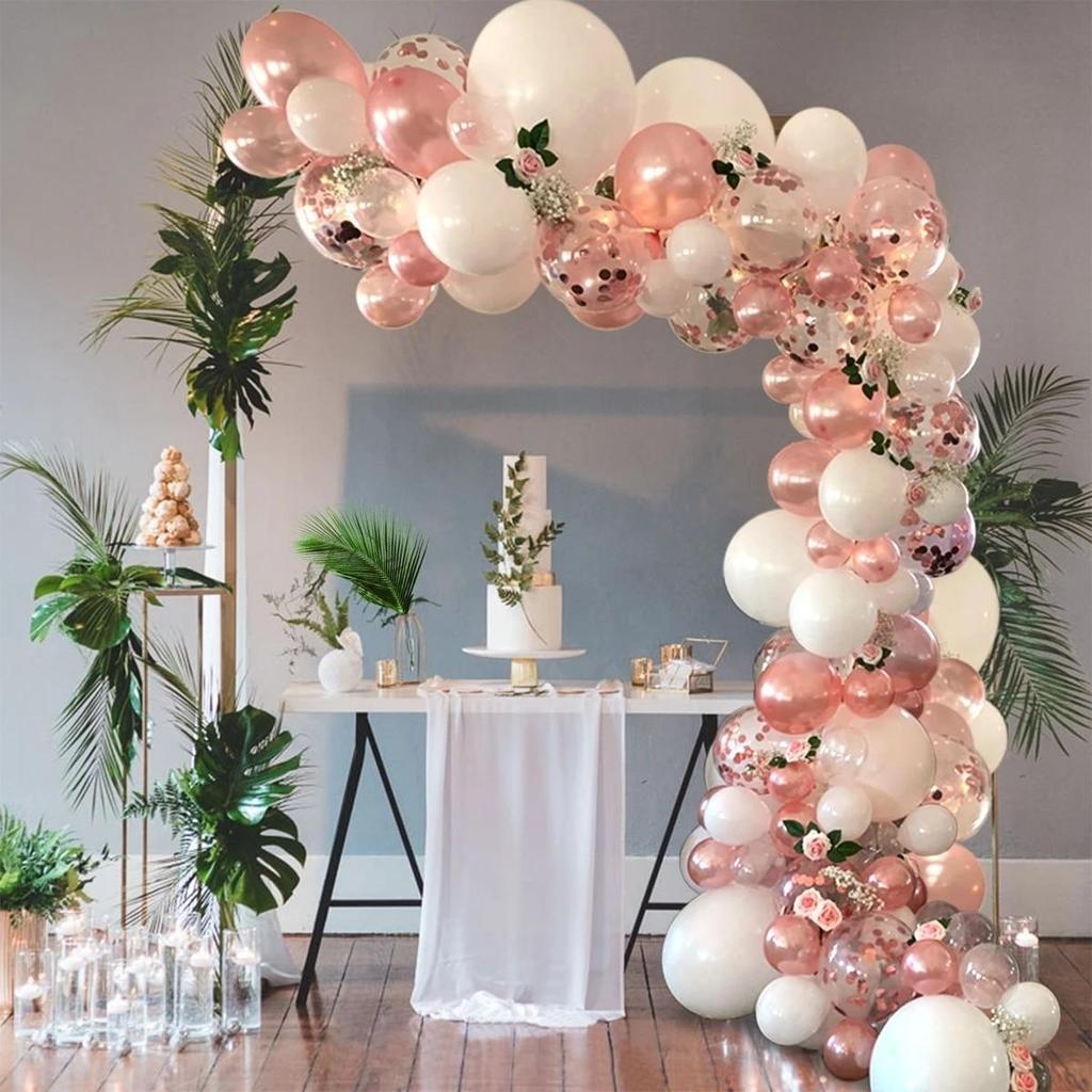 Rose Gold Balloon Garland Arch Wedding Decoration Macron Balloon   Birthday Party Decor Baby Shower Girl Balloon