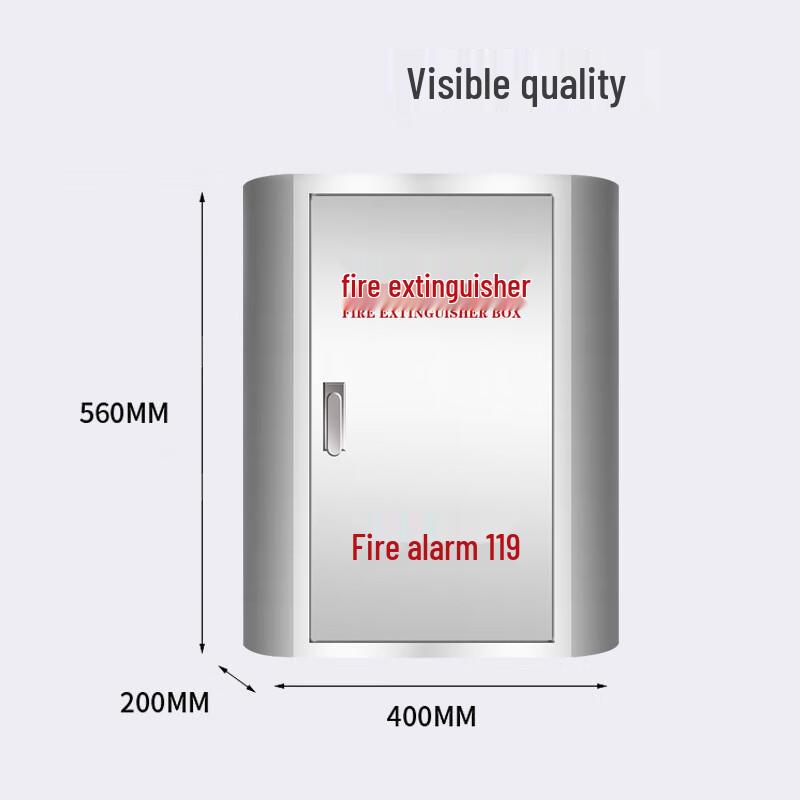 Brangdy Stainless Steel Fire Extinguisher Storage Box Holds 2x 5kg Fire Extinguishers