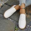 Fashion 2025 Women's Spring Autumn Soft Bottom Casual Shoes Breathable Lightweight Shoes Round Toe Fashionable Flat Single Shoes