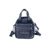 Borsa a tracolla in denim da donna a più strati per pendolari, borsa per cellulare