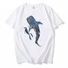 Free diver with Whale Shark watercolor painting print animal  Sea art sea life art Newest Short Sleeve Classic T-shirt