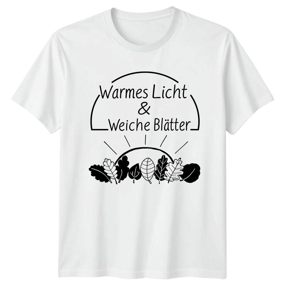 Warmes Licht Weiche Bltter TShirt Autumn Gardening Gift For Him And Her S