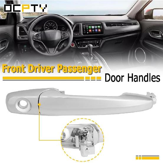 OCPTY Door Handle Exterior Front Driver Passenger Side Replacement fit 2007-2012 Edge Flex for Lincoln MKX Outside Door Handles Chrome