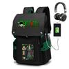 One Piece Zoro Print School Backpack Large Capacity Casual Daypack Travel Bag for Kids Teens
