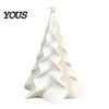 Small Christmas Gift for Friends 3D Printed Pleated Tree Ornament, Wavy Desktop Table Centerpiece Decor Decoration with Star Topper Holiday
