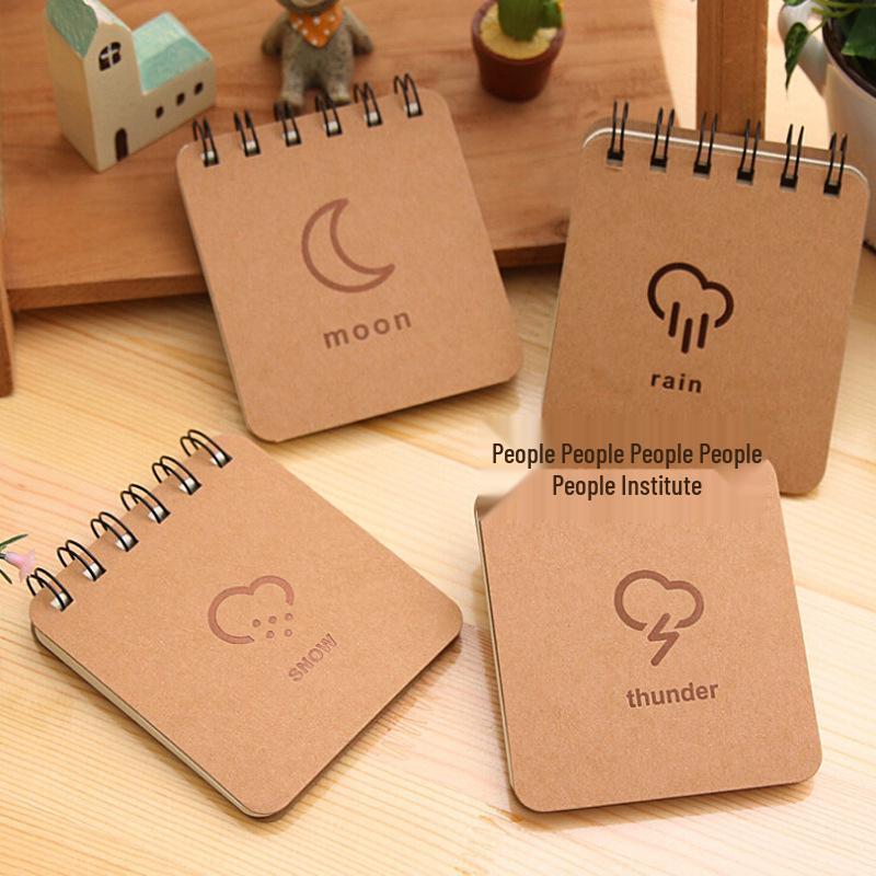 Compact Cute A7 Spiral Notebook for Students - Creative and Stylish Mini Pocket Notebook
