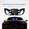 Solar Powered Solar Warning Light Animated Vehicle Signal Lights Demon Eye Light  SUV