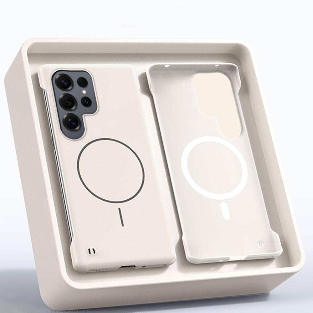 Frameless Cooling For Magsafe Magnetic Cases For Samsung S25 S24 FE S23 S22 Plus Ultra Frosted Protector Ultrathin Hard Cover