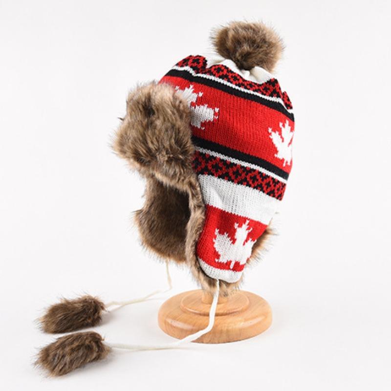 

Сумка-кепка женская зимняя теплая защита ушей вязаная шапка-пуловер балаклава шапка-ремешок двойного назначения плюшевая шапка Thunderbolt One Size