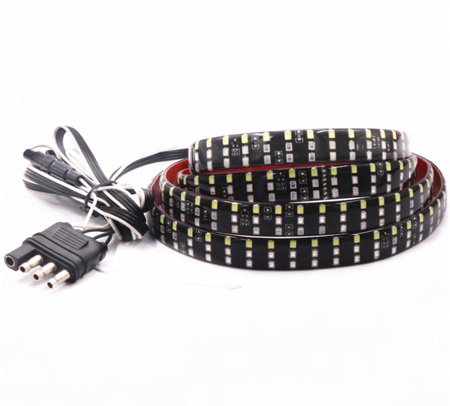 49" Triple Row LED Tailgate Light Bar Turn Signal / Brake / DRL / Reverse Lamp