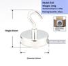 Magnetic Hooks Strong Grip Premium Electroplated Finish No Drill Hooks for Kids Room Toy Hanging Wall Decor Organizer Supplies