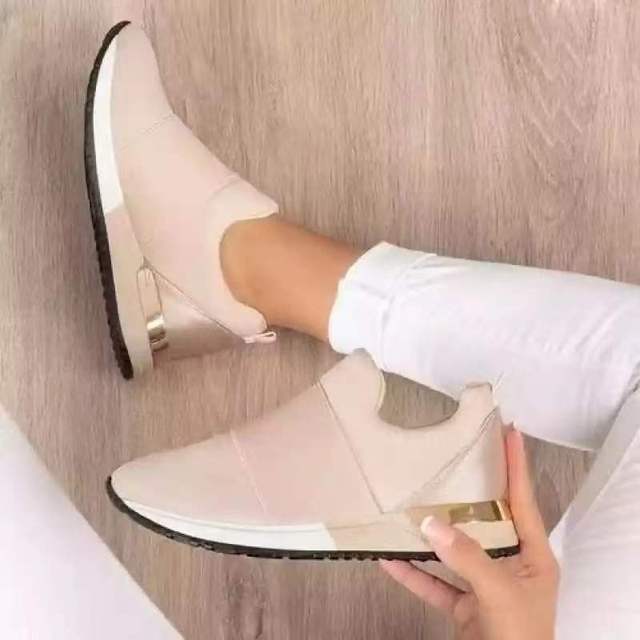 Mesh Air -Cushion Women Sneakers White Women 'S Sports Shoes Platform Knitted Running Shoes Lightweight  Summer Autumn
