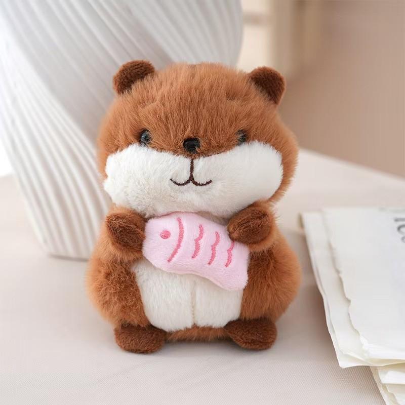 Cute Mouse Plush Keychain With Pp Cotton Filling For Bag Decor And Gift