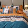 3 Pieces Luxury Striped Duvet Covers Soft Set Minimalist Modern Comforter Cover Thickened Breathable Bedding Sets For All Season