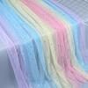 Macaron Colored Rainbow Tulle Table Runner Gradient Ceiling Drape Table Flag  DIY Sewing Supplies