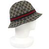 Great GUCCI hat GG canvas bucket hat beige polyester Women M 030367 Used