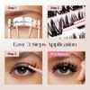 Befer Self-Adhesive Lash Clusters Clear Pre-Glued Eyelashes Cluster 150pcs Manga Natural Makeup Fluffy False Eyelashes Supplier