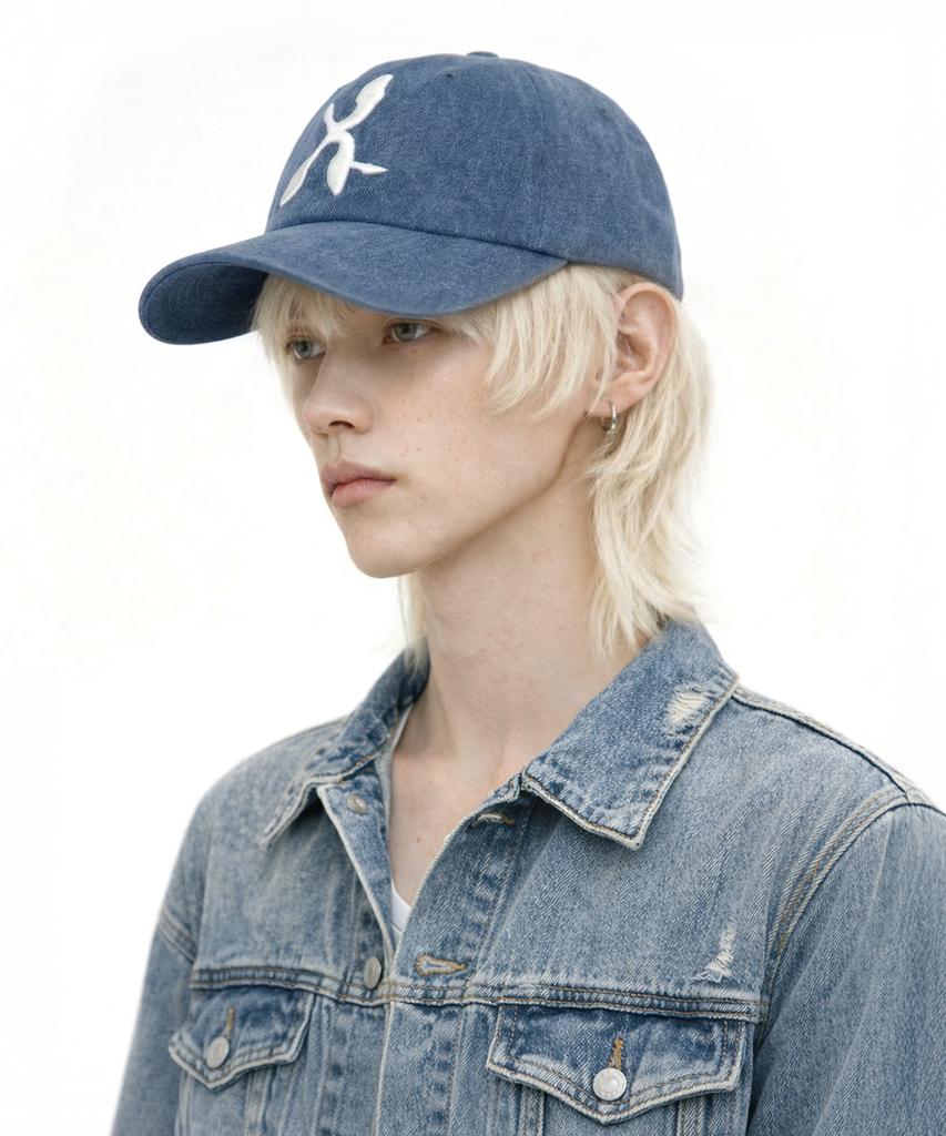 Aeneoaeswi Andaash Symbol Logo Ball Cap Blue